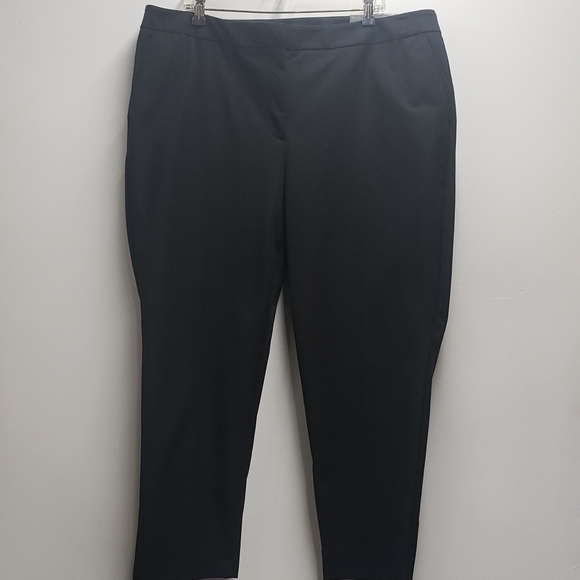 Talbots Pants - Talbots Hampshire Ankle Trouser Pants Straight Leg Ankle Lenght Black Womens 20W
